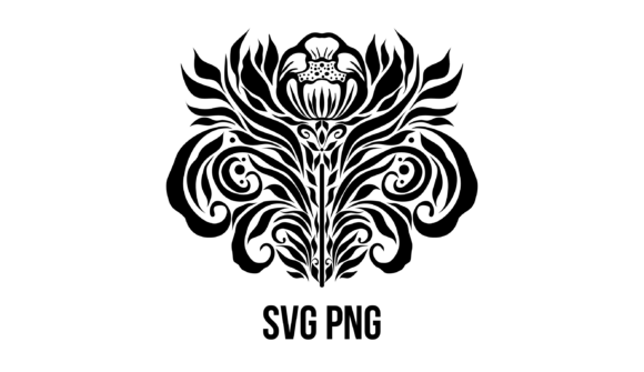 Black Symmetrical Floral Pattern Review