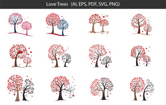 Floral Set for Graphics and Illustrations