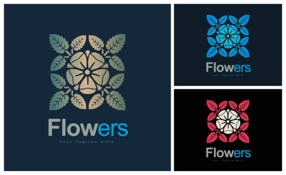 Flowers Blooming Leaves Ornament Floral Graphics