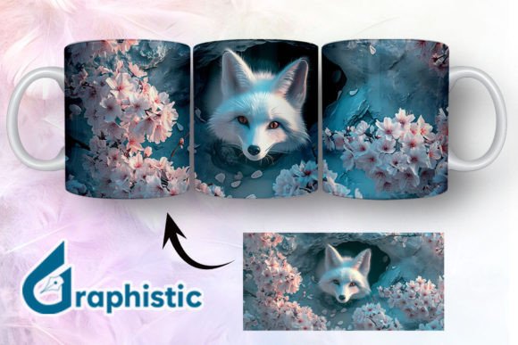 Fox Floral Break Through Mug Wrap 26 Graphics Review