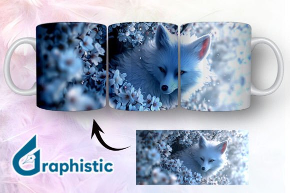 Fox Floral Break Through Mug Wrap 35 Graphics and Illustrations Review