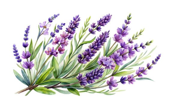 Lavender Watercolor Floral Design Review