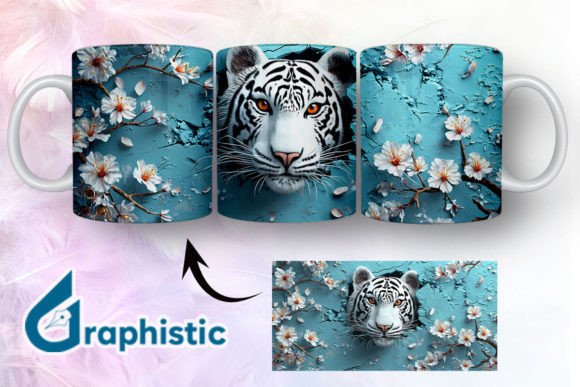 Tiger Floral Break Through Mug Wrap 11: A Graphics and Illustrations Review